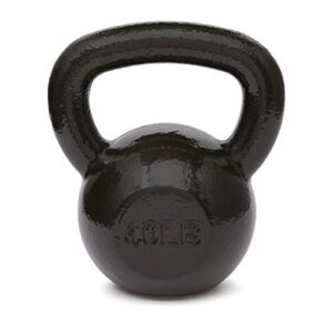 Amazon Basics Cast Iron Kettlebell, 40 pounds, Black