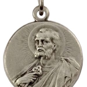 I G J Saint Peter The Apostle Silver Medal - The Patron Saints Medals