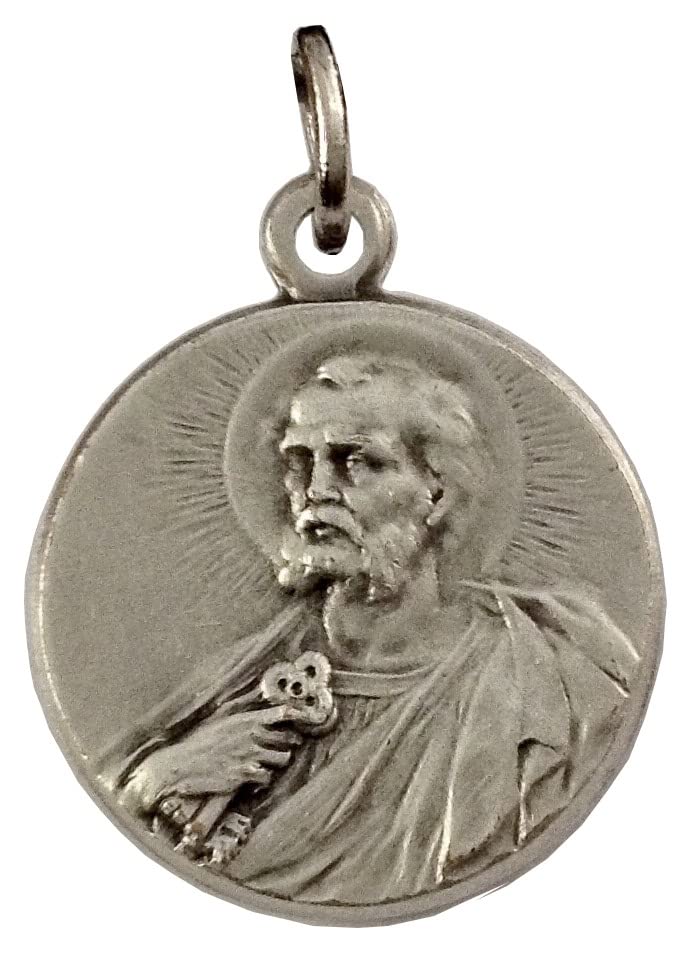 I G J Saint Peter The Apostle Silver Medal - The Patron Saints Medals