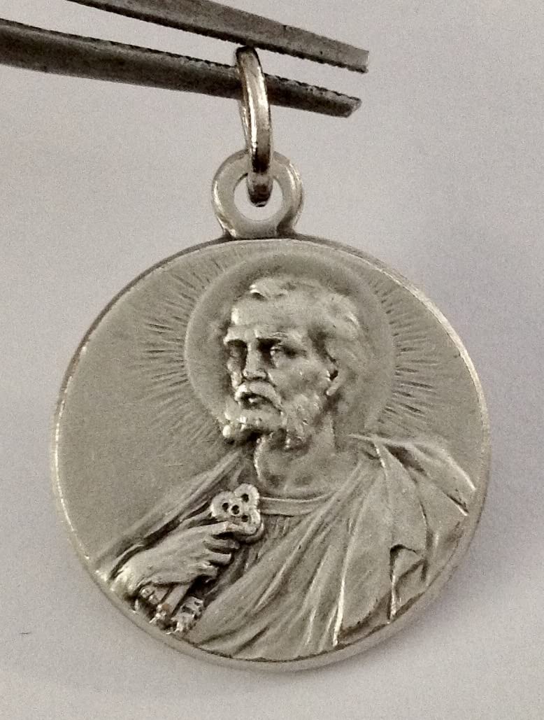 I G J Saint Peter The Apostle Silver Medal - The Patron Saints Medals