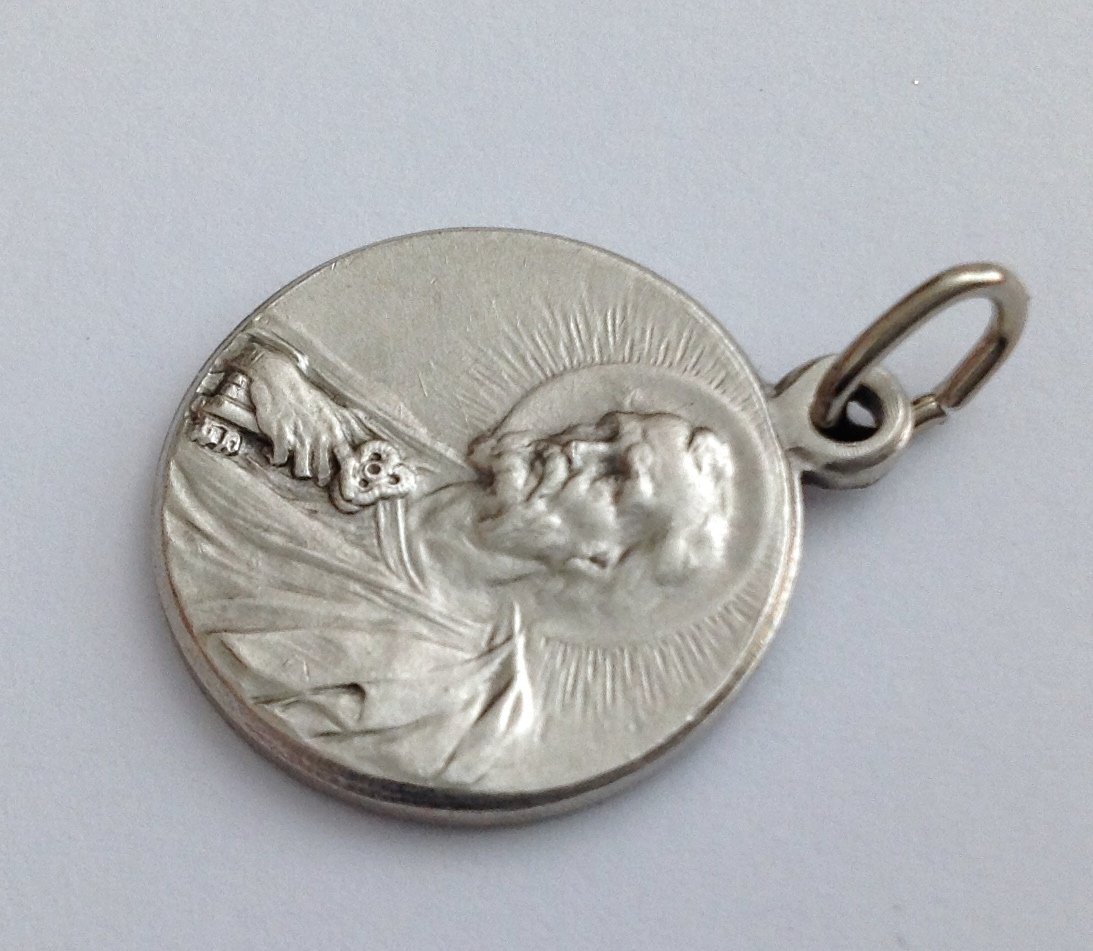 I G J Saint Peter The Apostle Silver Medal - The Patron Saints Medals