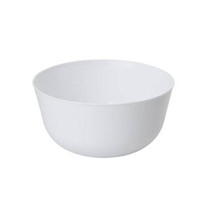 Trendables™ Premium Trend White Plastic Bowls, Disposable Food Grade Plastic Bowls - 40 Pack