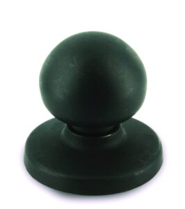 richelieu hardware bp3922900 evanston collection 1 1/4-inch (32 mm) matte black functional round closet door knob for kitchen, bathroom, and furniture