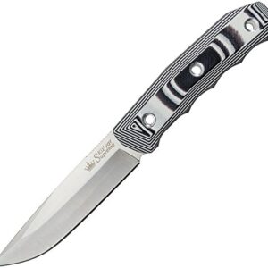 Kizlyar KK0058 Echo Niolox SW Fixed Blade, Blk-Gray Micarta Handle