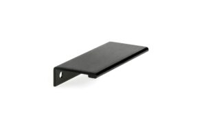 richelieu hardware bp989880990 lincoln collection 3 1/8-inch (80 mm) center-to-center brushed black modern cabinet and drawer edge pull handle for kitchen, bathroom, and furniture