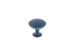 richelieu hardware bp9041d379 copperfield collection 1 3/16-inch (30 mm) indigo functional cabinet and drawer mushroom knob for kitchen, bathroom, and furniture