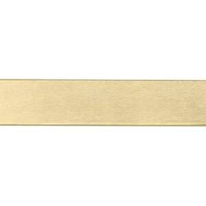 Richelieu Hardware BP9898192166 Lincoln Collection 7 9/16-inch (192 mm) Center-to-Center Satin Gold Modern Cabinet and Drawer Edge Pull Handle for Kitchen, Bathroom, and Furniture