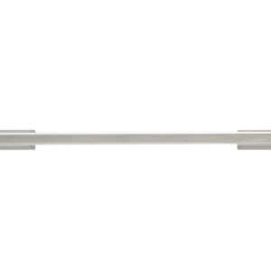 Richelieu Hardware BP8727128195 Manhattan Collection 5 1/16-inch (128 mm) Center-to-Center Brushed Nickel Modern Rectangular Cabinet and Drawer Pull Handle for Kitchen, Bathroom, and Furniture