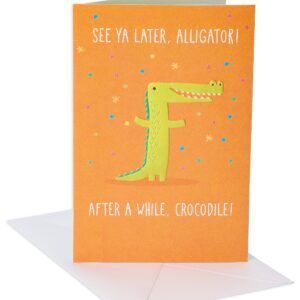 American Greetings Goodbye Card (See Ya Later Alligator)