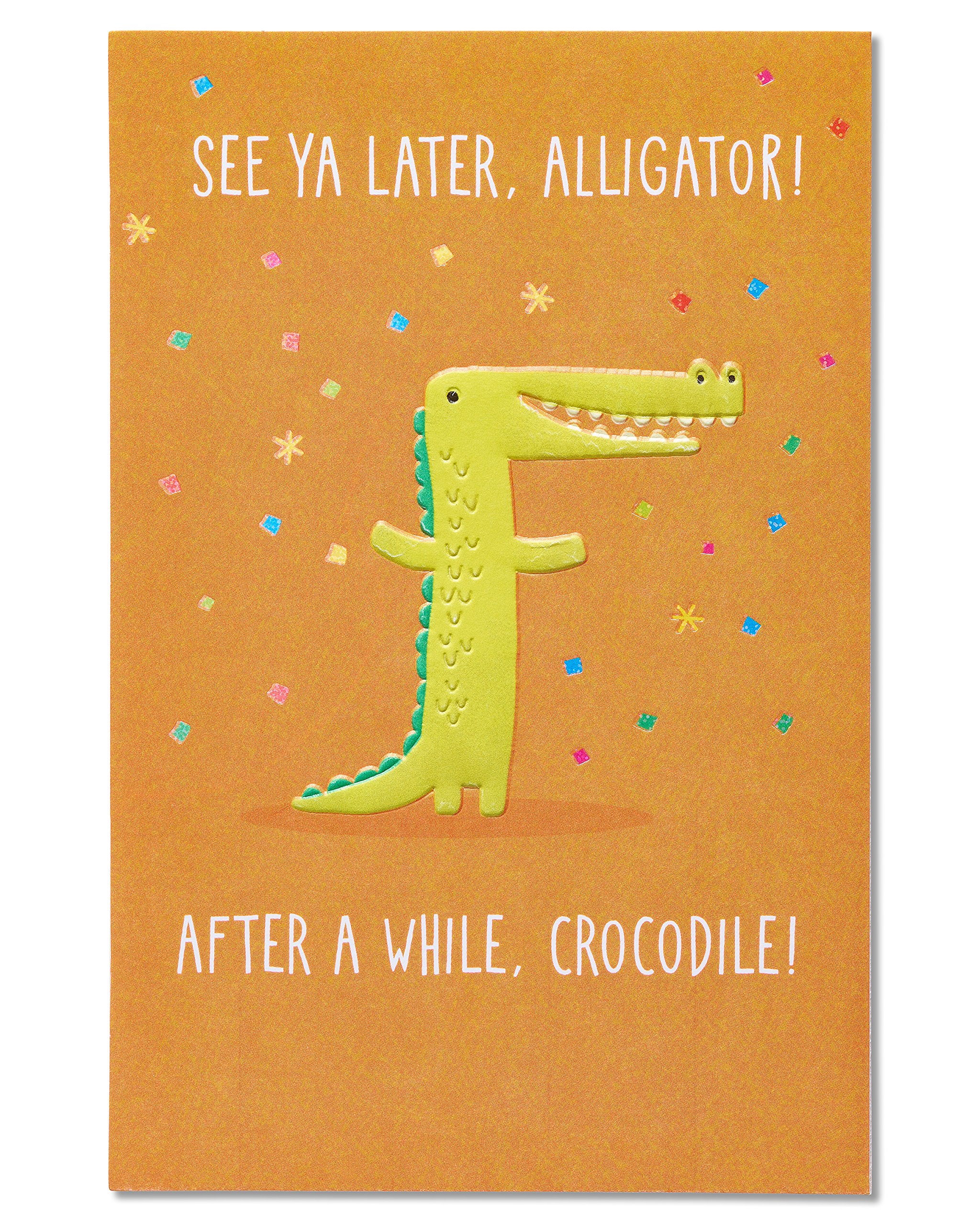 American Greetings Goodbye Card (See Ya Later Alligator)