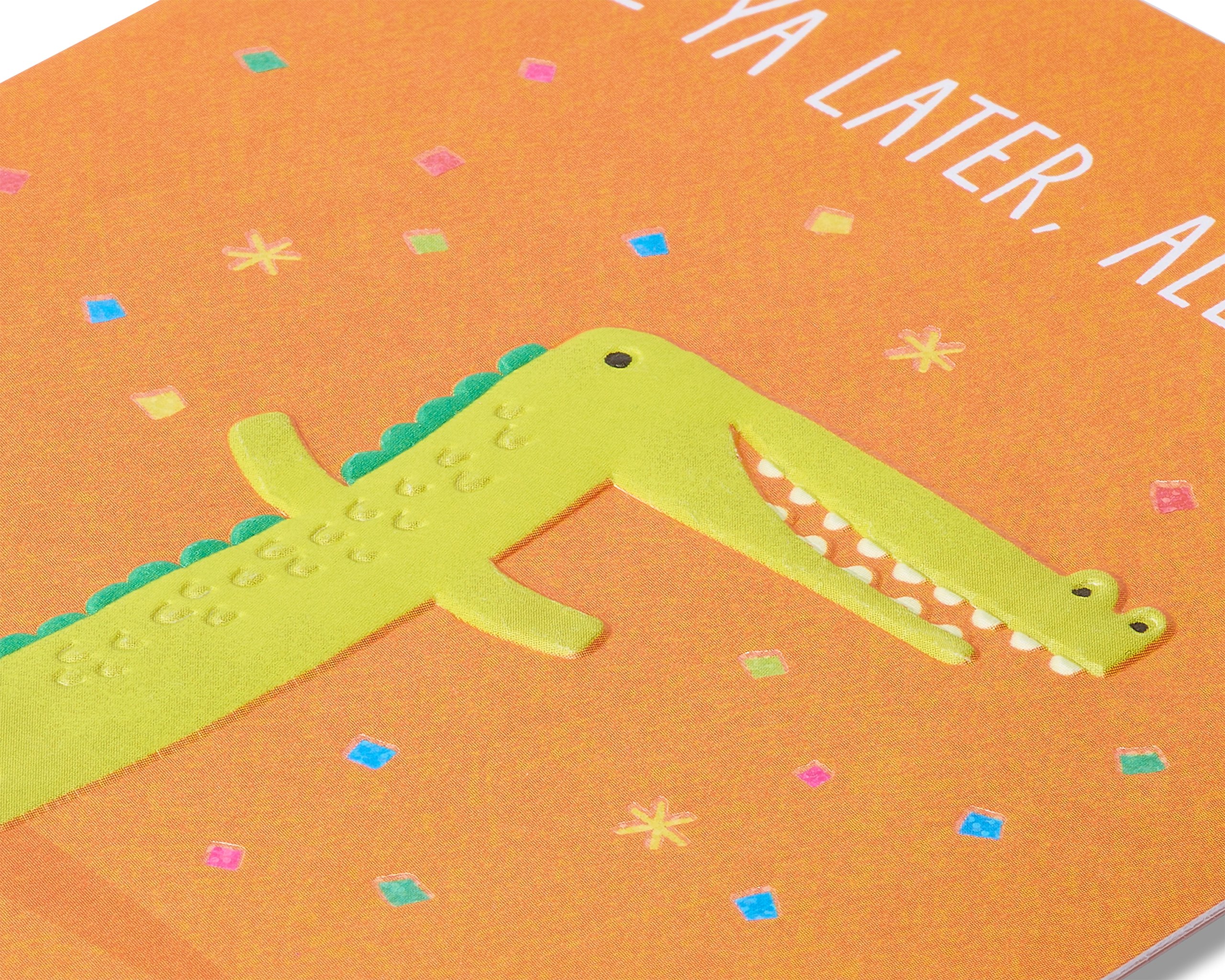 American Greetings Goodbye Card (See Ya Later Alligator)