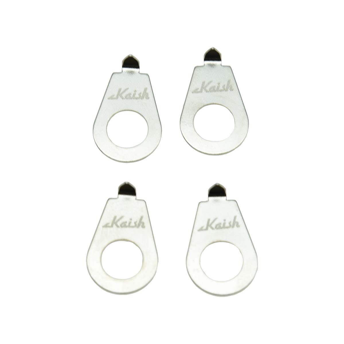 KAISH 4pcs Chrome LP Guitar Knobs Pointer Plate Knob Indicator for Epi Les Paul