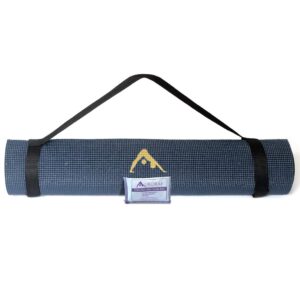 aurorae ultra extra long 78" extra wide 26" yoga mat. slip free rosin & carry strap included