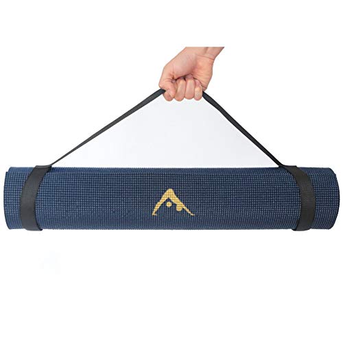 AURORAE ULTRA Extra Long 78" Extra Wide 26" Yoga Mat. Slip Free Rosin & Carry Strap included