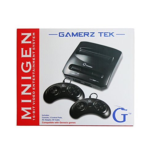 Minigen Video Entertainment System(NO GAMES INCLUDED) Compatible with Sega Genesis & Mega Drive Games Games