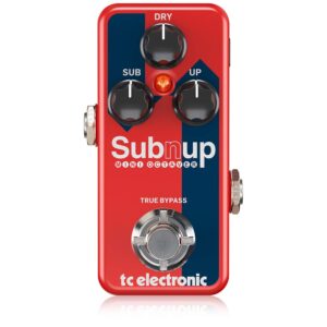 tc electronic sub 'n' up mini octaver compact version of hugely popular sub 'n' up octaver with advanced polyponic octave engine and toneprint-enabled technology for easy custom effects