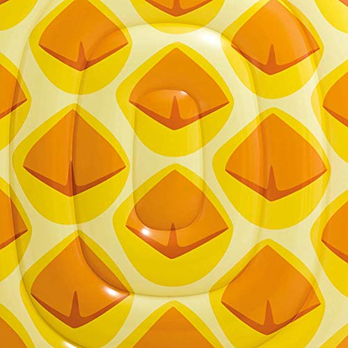 Intex 85 x 49 Inch Giant Inflatable One Person Pineapple Swimming Pool Float Mat