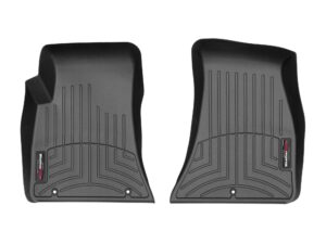 weathertech custom fit floorliners for dodge challenger - 1st row (4410491), black