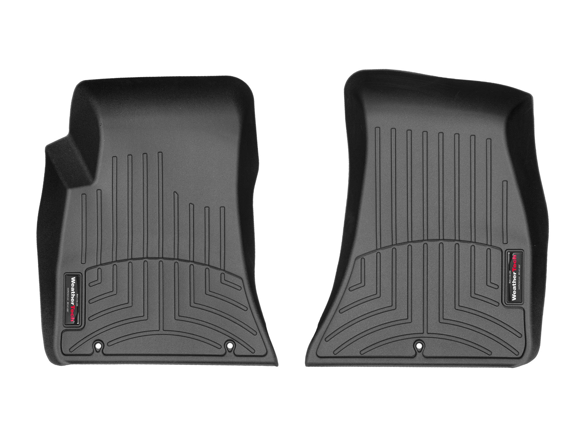 WeatherTech Custom Fit FloorLiners for Dodge Challenger - 1st Row (4410491), Black