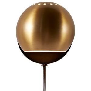 Amazon Brand – Rivet Mid Century Modern Wall Mounted Plug-In Sconce, 7.25"H, Gold