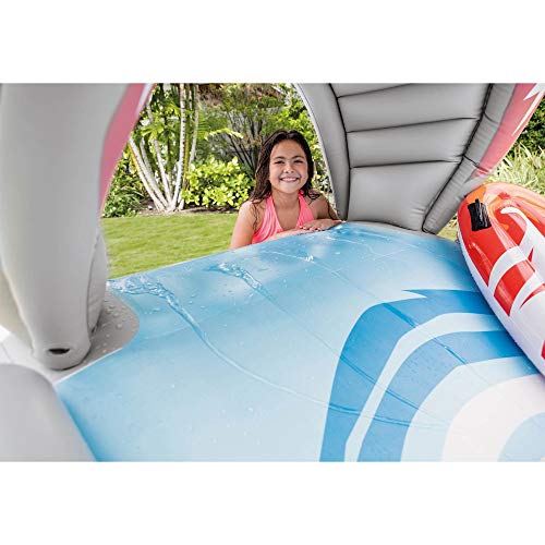 Intex Surf 'N Slide Inflatable 15 Foot Long Kids Outdoor Backyard Splashing Water Slide with 2 Surf Rider Floats and Built-in Water Sprayers