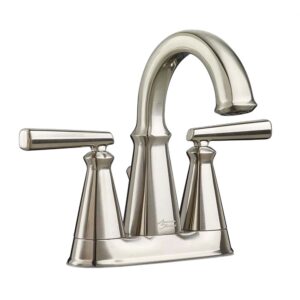 american standard 7018201.295 edgemere 4-inch centerset 2-handle bathroom faucet, brass, brushed nickel