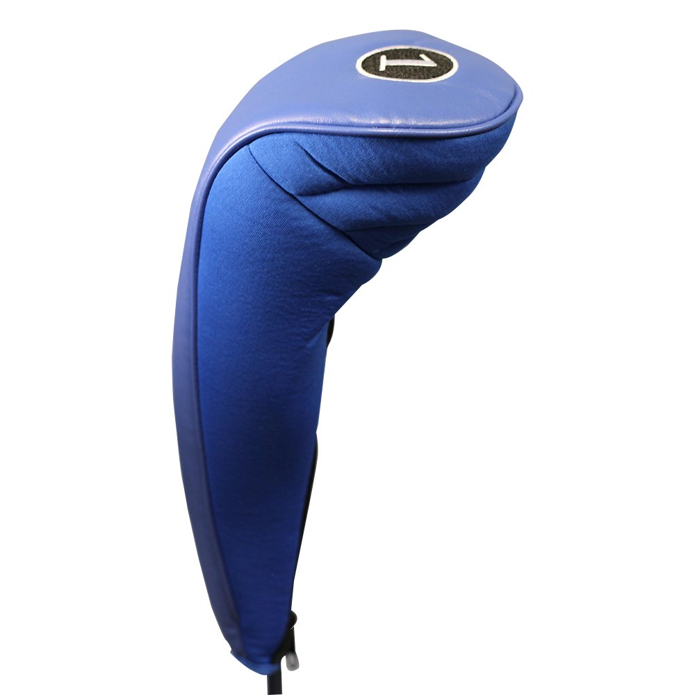 New Blue Zipper Driver 1 Leatherette Neoprene Golf Club Head Cover Fits Drivers up to 460cc Headcover Prevents Scratching Chipping Clanking