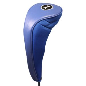 New Blue Zipper Driver 1 Leatherette Neoprene Golf Club Head Cover Fits Drivers up to 460cc Headcover Prevents Scratching Chipping Clanking