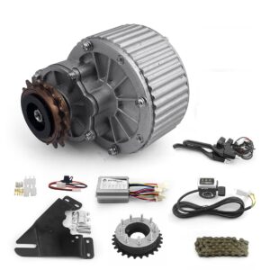 L-faster Newest 450W E-Bike Motor Kit Electric Multiple Speed Bicycle Conversion Kit Electric Engine Kit for Multi-Speed Bicycle(36V Thumb Kit)