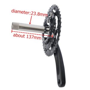 UPANBIKE Bike Crankset with Bottom Bracket for Road Bike Mountain Bicycle 8 9-Speed M430 Crank Set