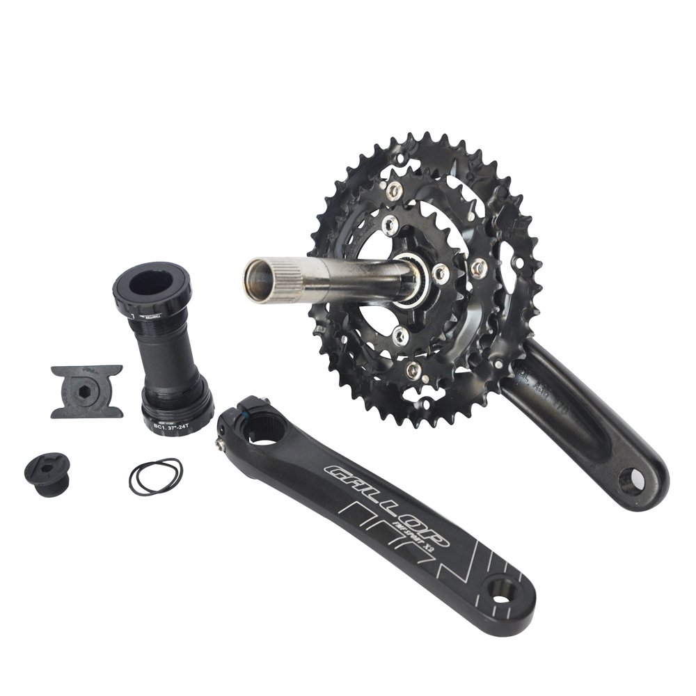 UPANBIKE Bike Crankset with Bottom Bracket for Road Bike Mountain Bicycle 8 9-Speed M430 Crank Set