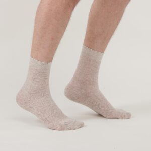 Special Thin Breathable Organic Linen Socks for Men, Pack of 5 (9-11)