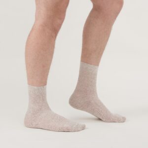 Special Thin Breathable Organic Linen Socks for Men, Pack of 5 (9-11)