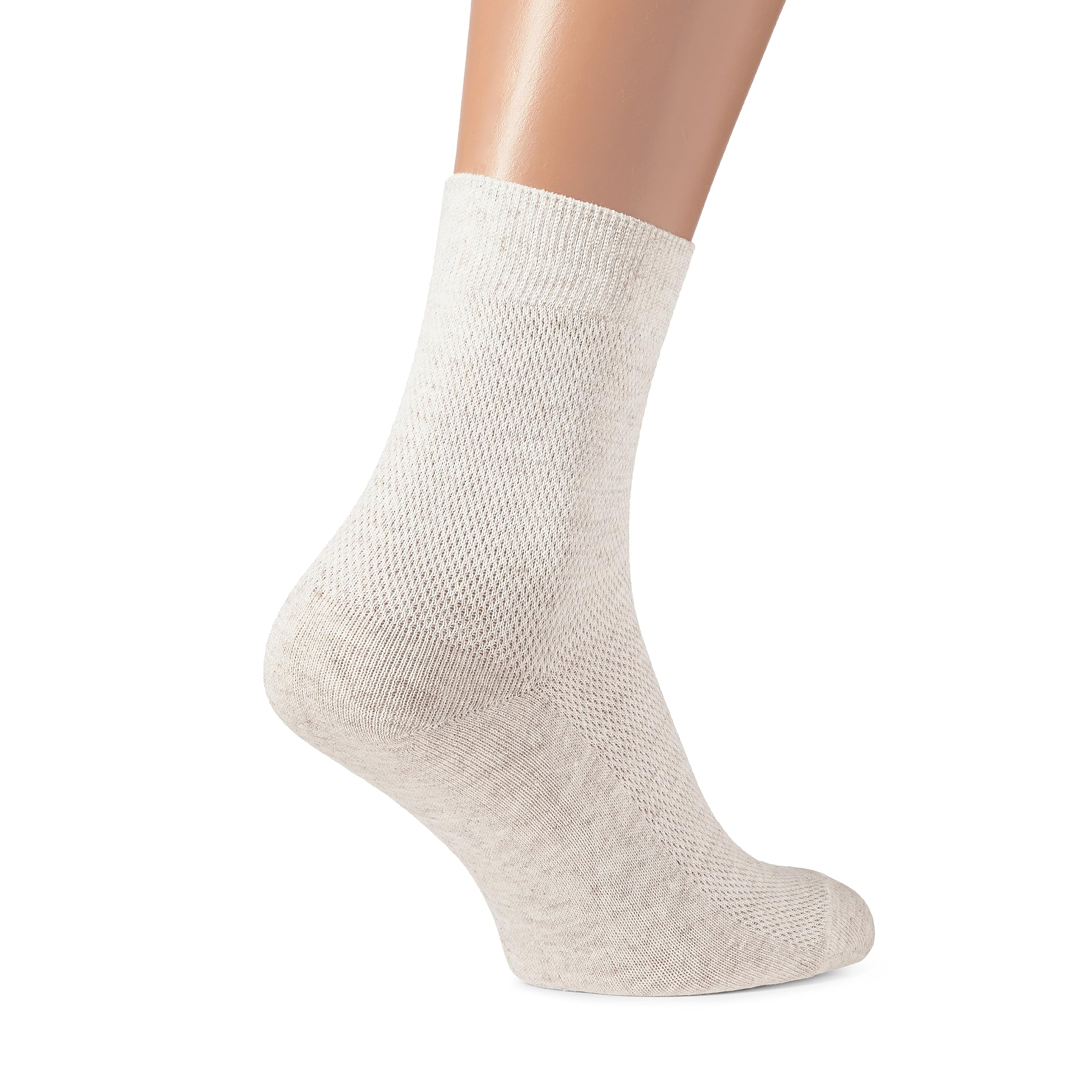 Special Thin Breathable Organic Linen Socks for Men, Pack of 5 (9-11)