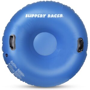 slippery racer airraid inflatable snow tube sled, blue