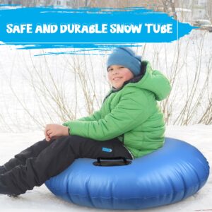 Slippery Racer Airraid Inflatable Snow Tube Sled, Blue