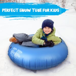 Slippery Racer Airraid Inflatable Snow Tube Sled, Blue