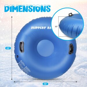 Slippery Racer Airraid Inflatable Snow Tube Sled, Blue