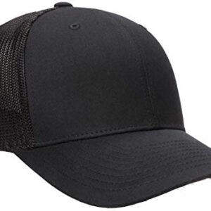 Flexfit Men's one_Size Trucker Cap, Black, Alpha