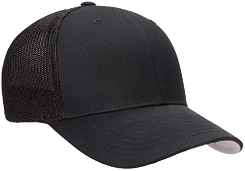 Flexfit Men's one_Size Trucker Cap, Black, Alpha