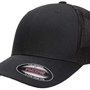 Flexfit Men's one_Size Trucker Cap, Black, Alpha