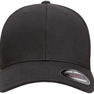 Flexfit Men's one_Size Trucker Cap, Black, Alpha