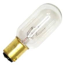 25t8dc-120v incandescent bulbs 120 volts 25 watts t8 double contact bayonet base (1 piece)