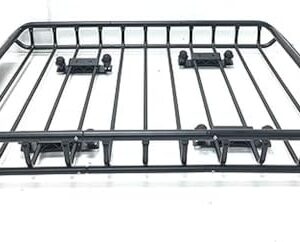 MaxxHaul 70115 46" x 36" x 4-1/2" Roof Rack Rooftop Cargo Carrier Steel Basket, Car Top Luggage Holder for SUV and Pick Up Trucks - 150 lb. Capacity, Black