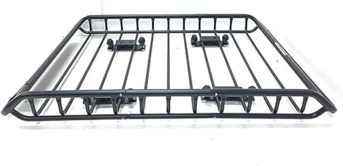 MaxxHaul 70115 46" x 36" x 4-1/2" Roof Rack Rooftop Cargo Carrier Steel Basket, Car Top Luggage Holder for SUV and Pick Up Trucks - 150 lb. Capacity, Black