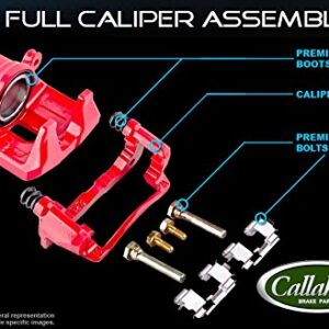 Callahan Front Calipers and Brake Disc Rotors + Ceramic Brake Pads + Hardware Brake Kit For Ford Escape Mazda Tribute Mercury Mariner