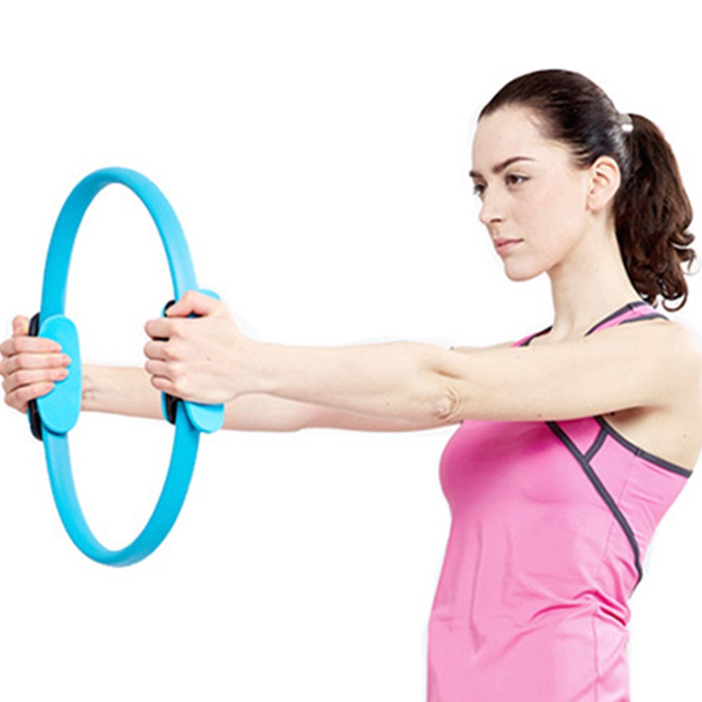 Dofover Pilates Ring Resistance Training Pilates Magic Fitness Circle Yoga Accessories (Blue)