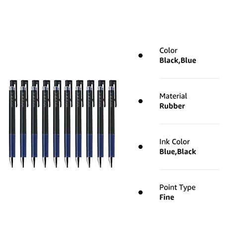 Pilot juice up 03 Retractable Gel Ink Pen, Hyper Fine Point 0.3mm, Blue Black Ink, Value Set of 10