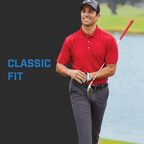 PGA Tour Men's Flat Front Active Waistband Golf Pant With A Classic Fit, Moisture-Wicking And Sun Protection (Sizes 30 - 54), Quiet Shade, 36W x 30L