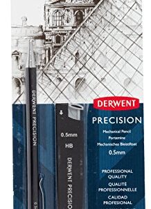 Derwent Mechanical Pencils 0.5, Metal Barrel, Precision, HB (2302428)